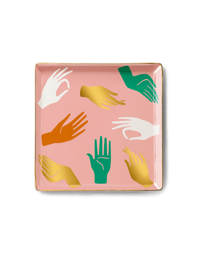 Ceramic Tray Hamsa Blue Plate