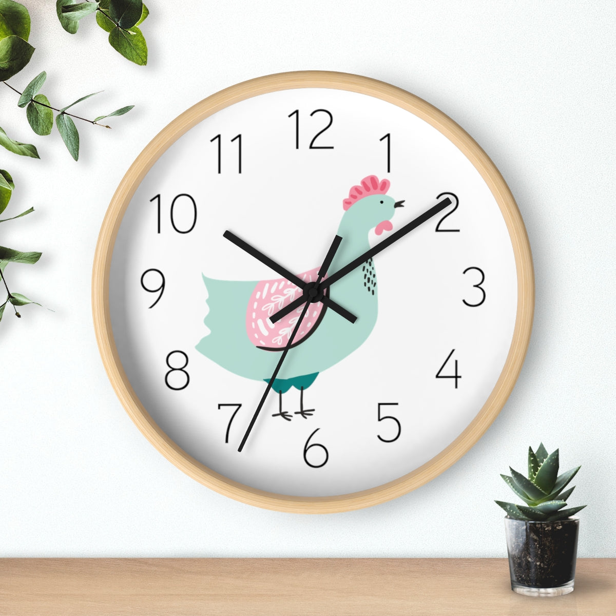 Rooster Wall Clock Wall Clocks Pippa + June