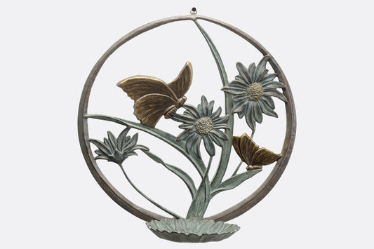 Butterflies and Daisies Wall Birdfeeder
