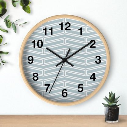 Herringbone Modern Wall Clock, Contemporary Wall Clock, Minimalist Wall Clock, Modern Wall Clocks
