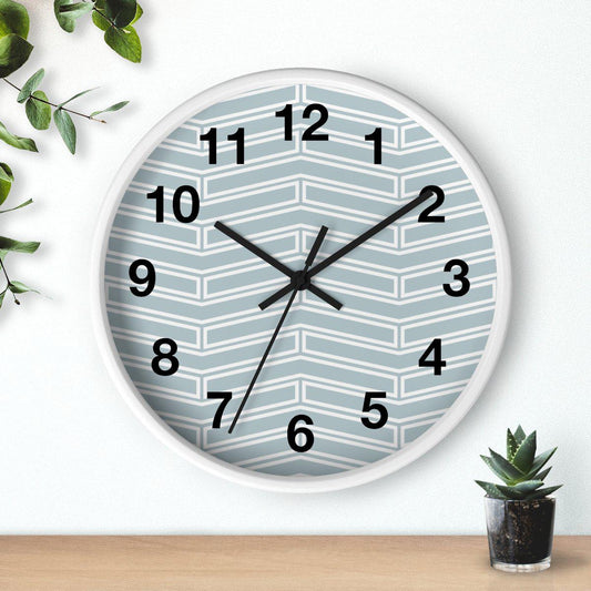 Herringbone Modern Wall Clock, Contemporary Wall Clock, Minimalist Wall Clock, Modern Wall Clocks