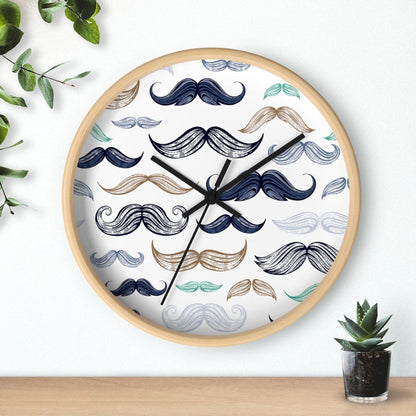 Modern Moustache Wall Clock, Contemporary Wall Clock, Minimalist Wall Clock, Modern Wall Clocks