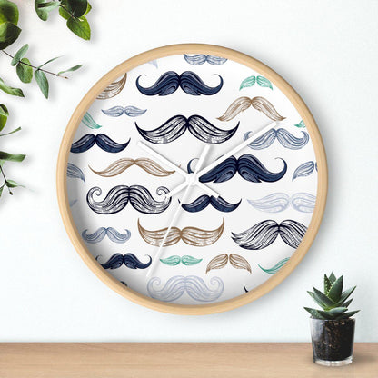 Modern Moustache Wall Clock, Contemporary Wall Clock, Minimalist Wall Clock, Modern Wall Clocks