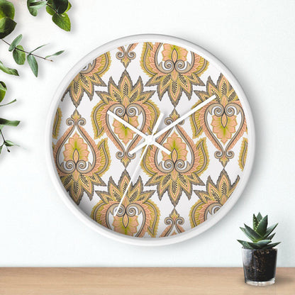 Vintage Damask Wall Clock, Contemporary Wall Clock, Minimalist Wall Clock, Modern Wall Clocks