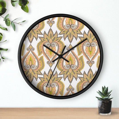 Vintage Damask Wall Clock, Contemporary Wall Clock, Minimalist Wall Clock, Modern Wall Clocks